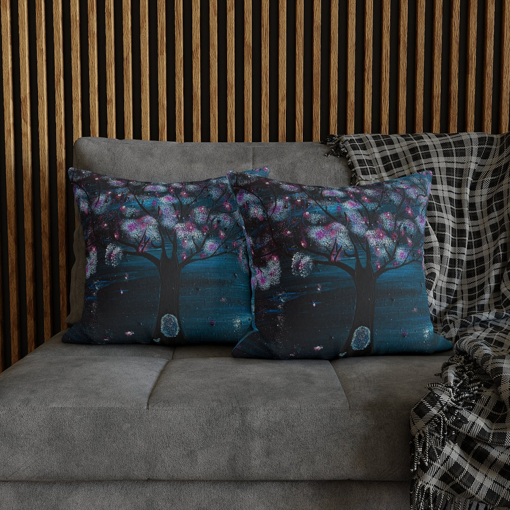 The Night Blooms Too Pillowcase