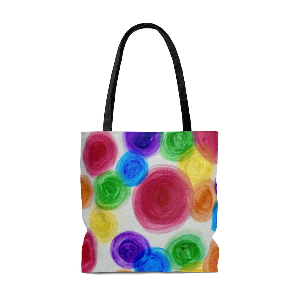 Rainbow Rain Tote Bag