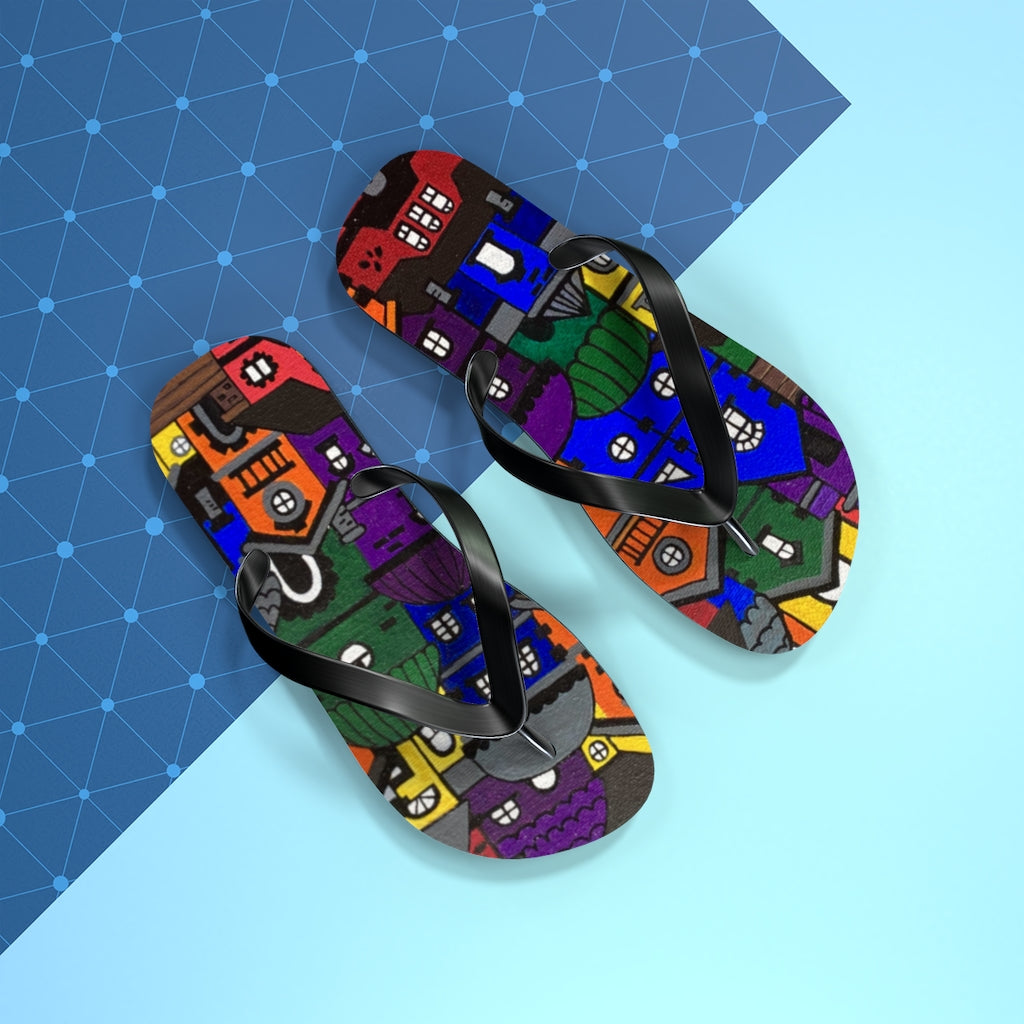 My Kinda Town Flip Flops