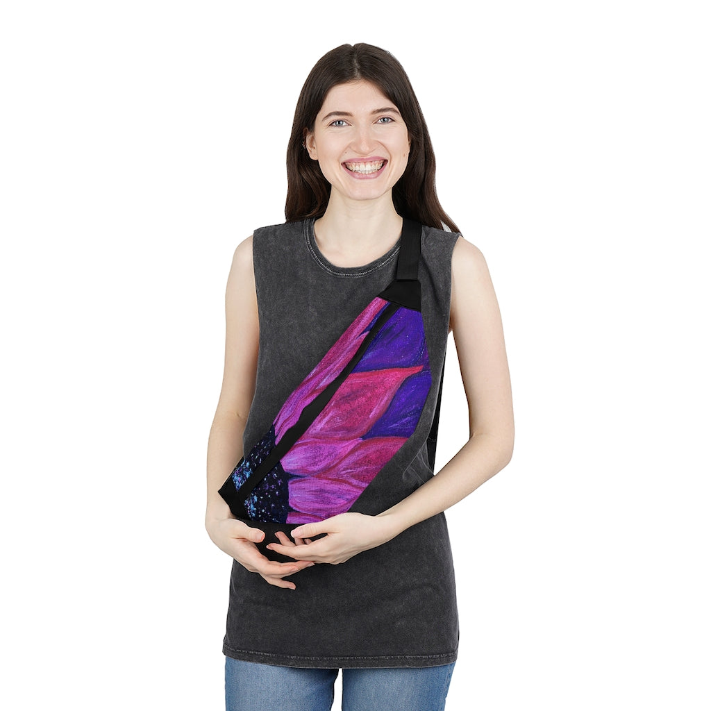 Purple Petals Fanny Pack (Large)