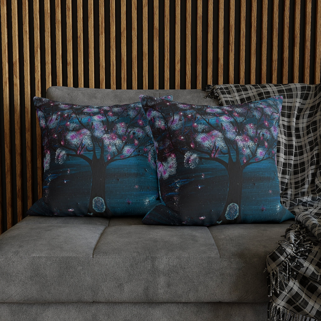 The Night Blooms Too Pillowcase
