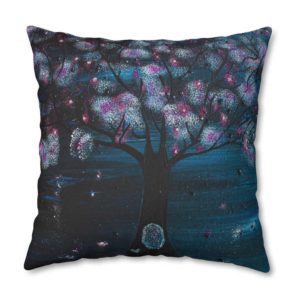 The Night Blooms Too Pillowcase