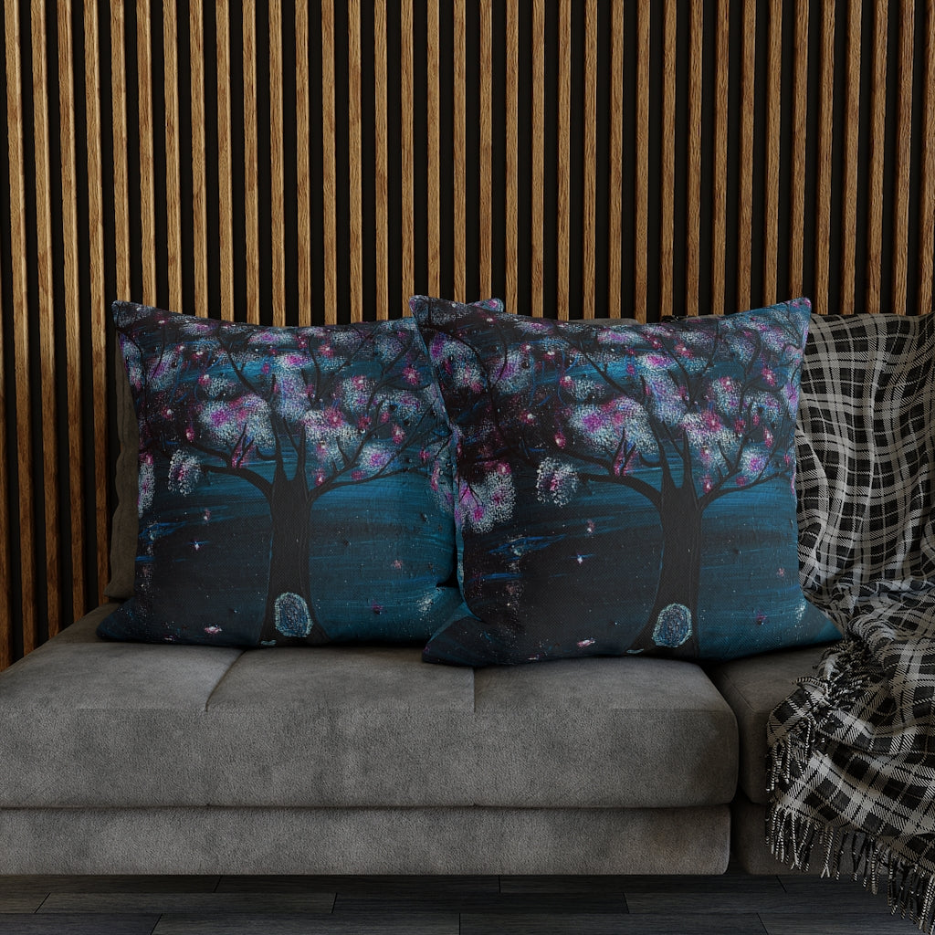 The Night Blooms Too Pillowcase