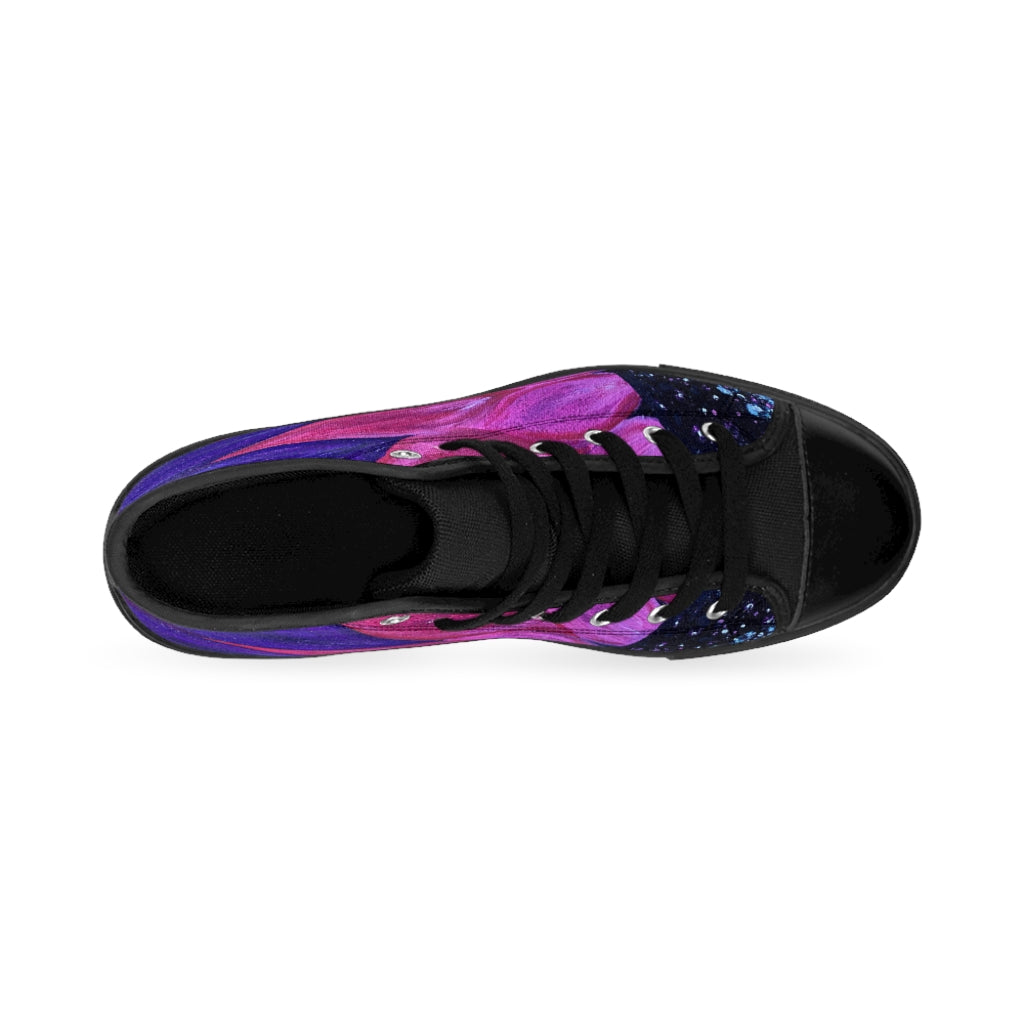 Purple Petals Classic Sneakers (mens)