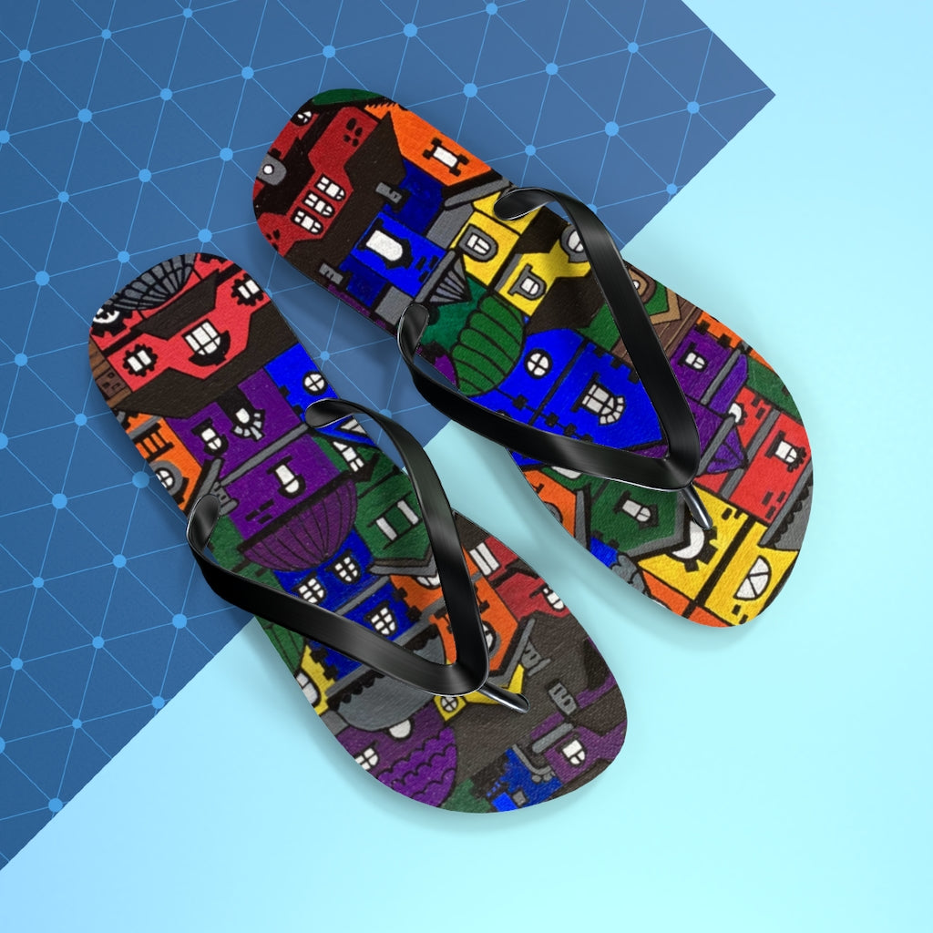 My Kinda Town Flip Flops
