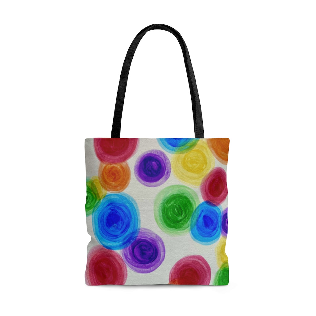 Rainbow Rain Tote Bag