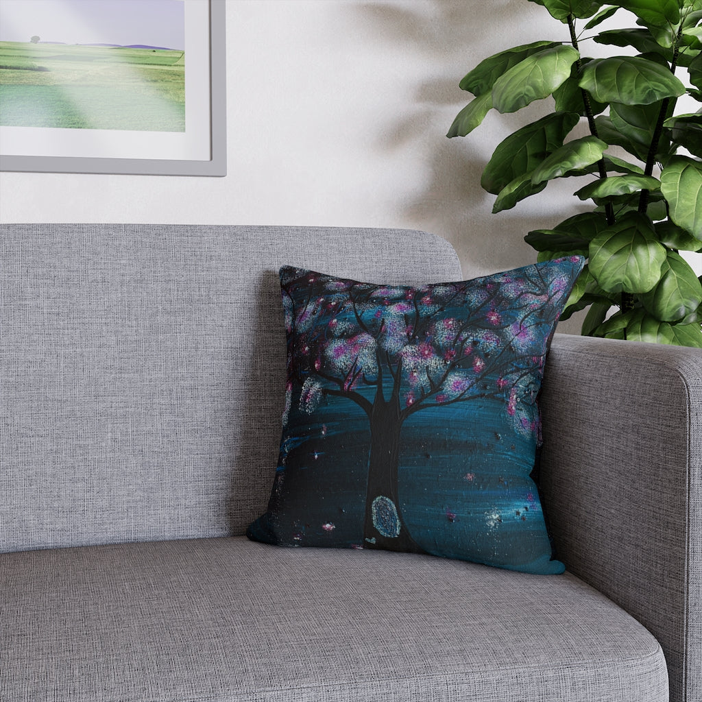 The Night Blooms Too Pillowcase