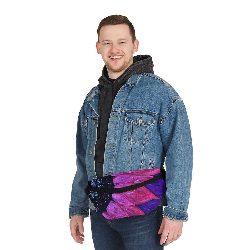 Purple Petals Fanny Pack (Large)