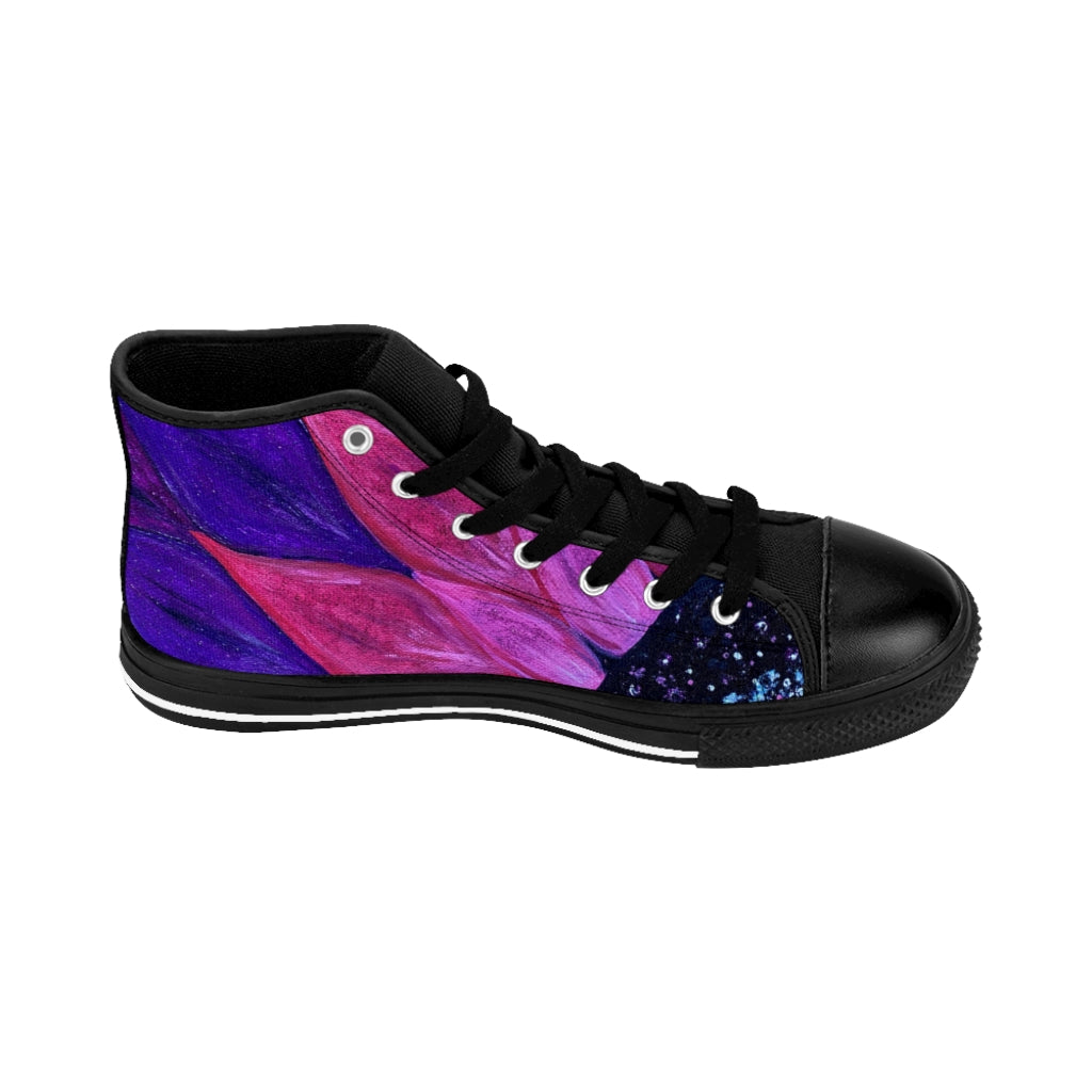 Purple Petals Classic Sneakers (mens)