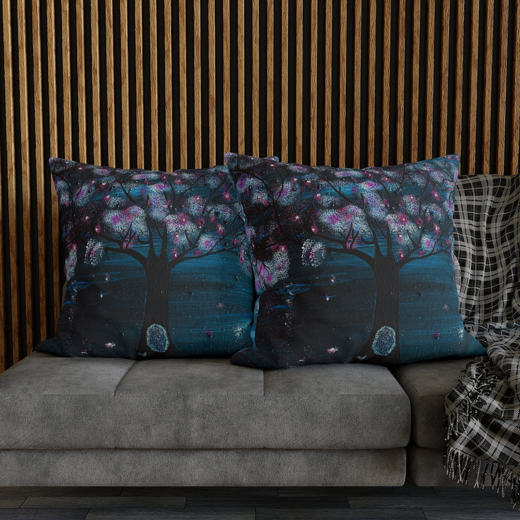 The Night Blooms Too Pillowcase