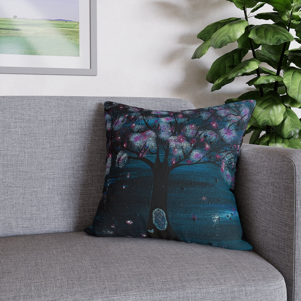 The Night Blooms Too Pillowcase