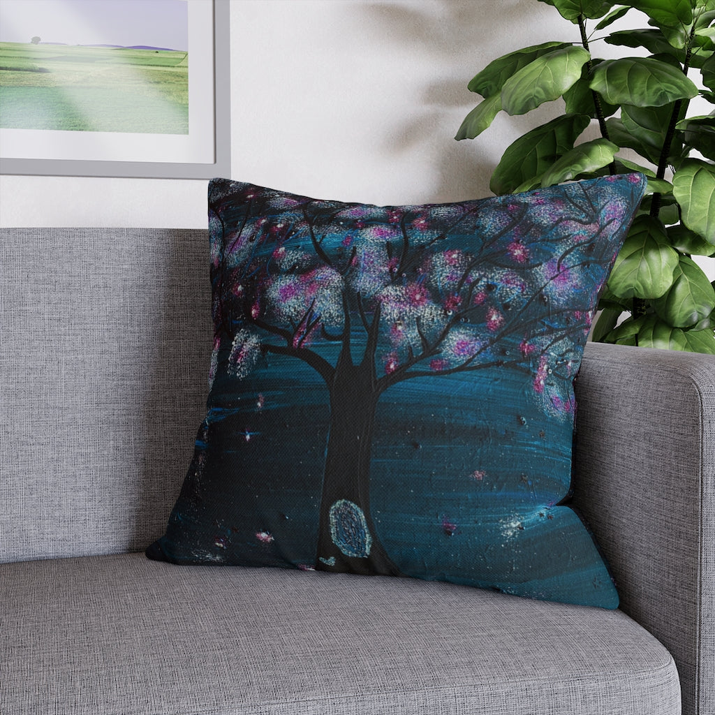 The Night Blooms Too Pillowcase