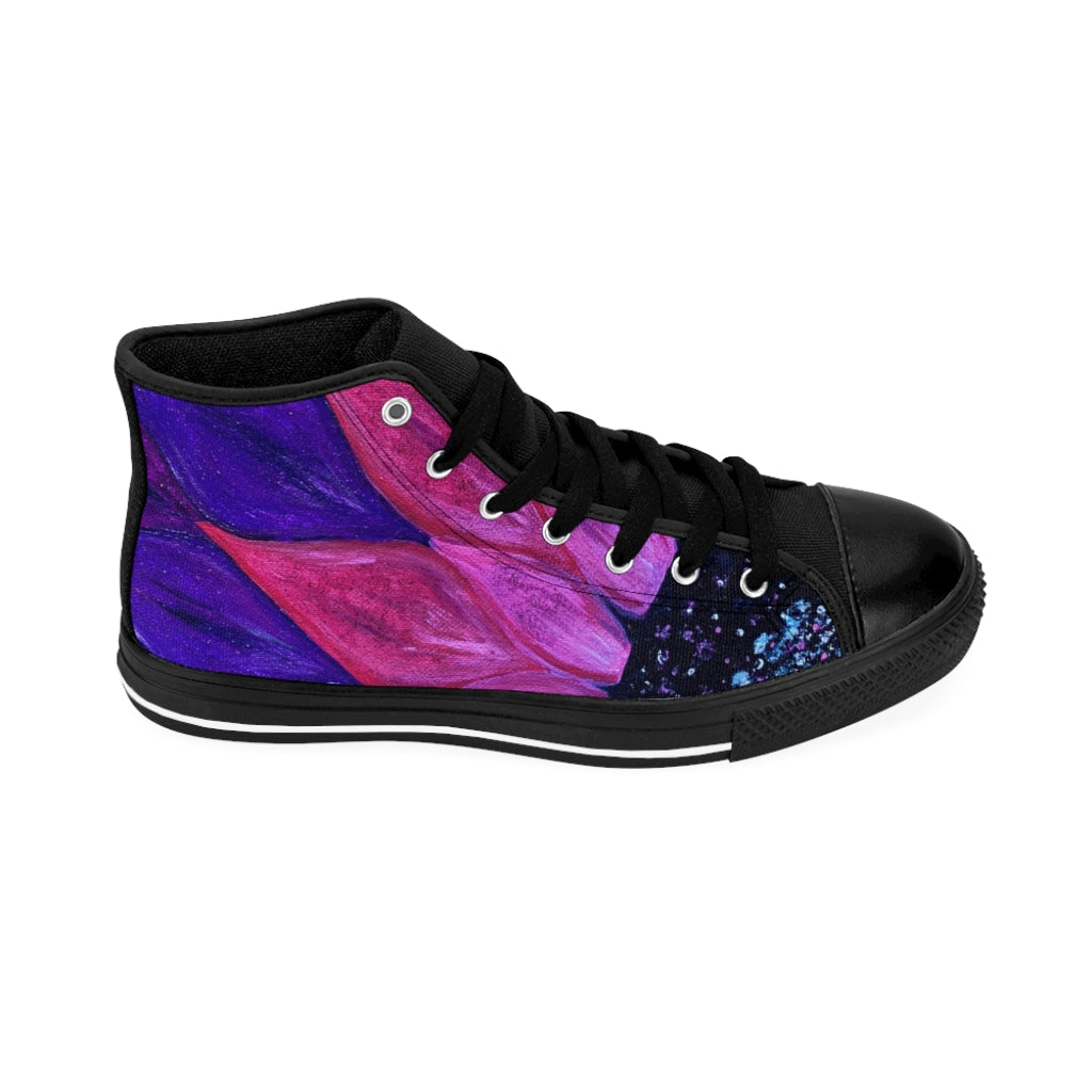Purple Petals Classic Sneakers (mens)