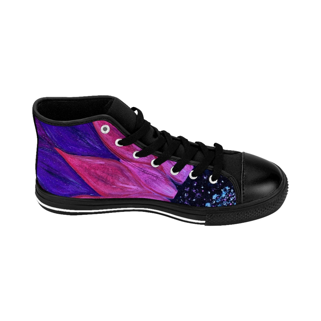 Purple Petals High-top Sneakers (womens)