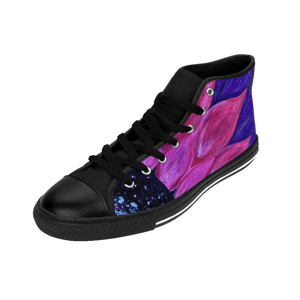 Purple Petals Classic Sneakers (mens)