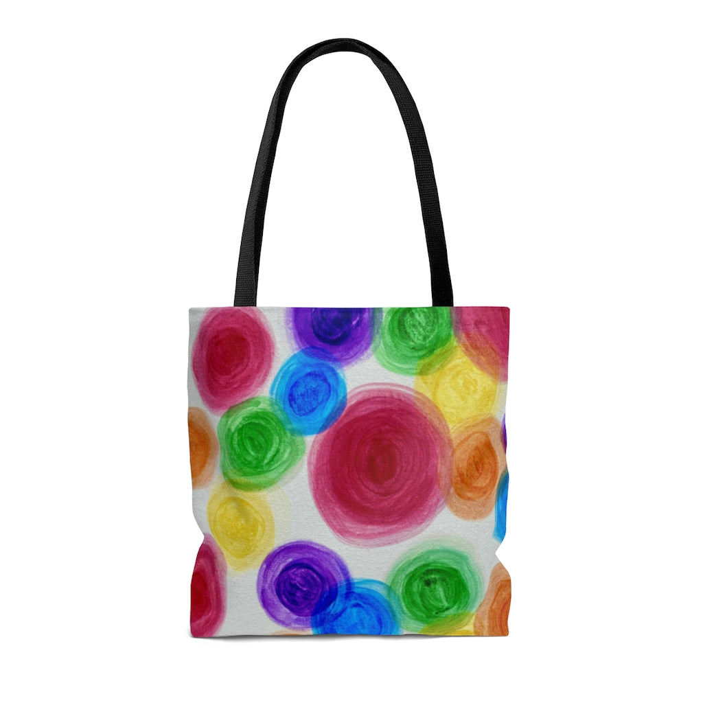 Rainbow Rain Tote Bag