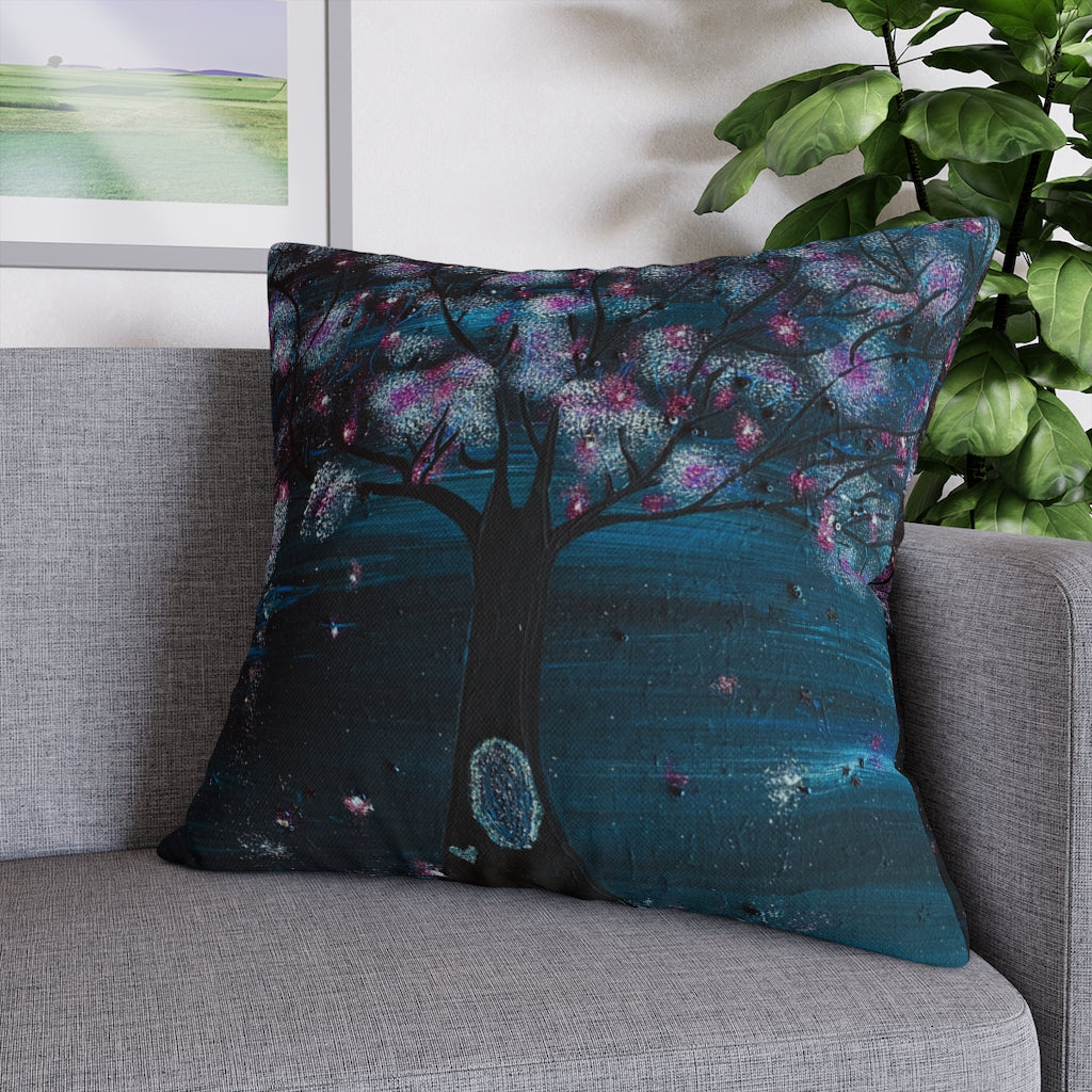 The Night Blooms Too Pillowcase