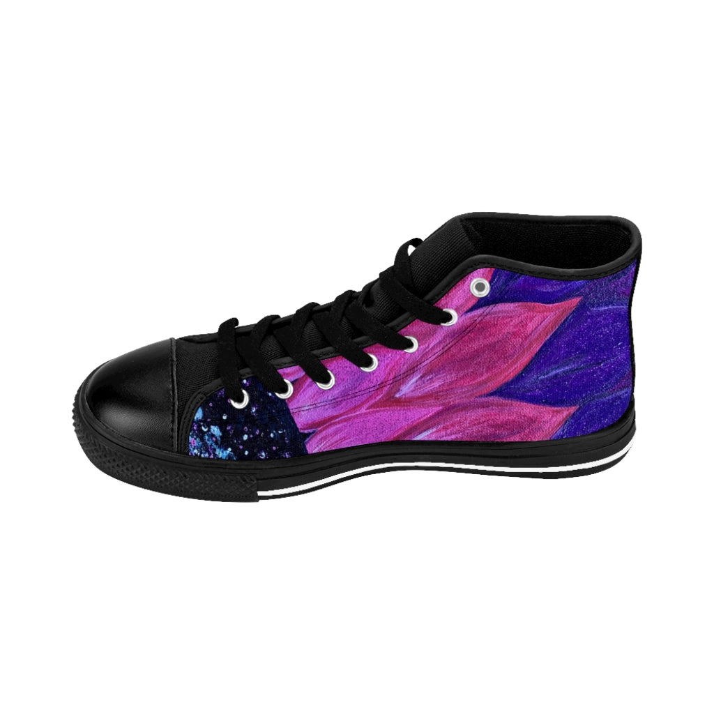 Purple Petals Classic Sneakers (mens)