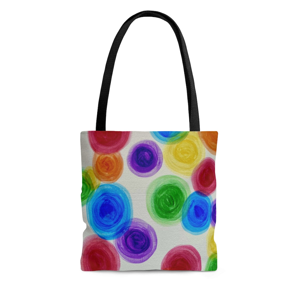 Rainbow Rain Tote Bag