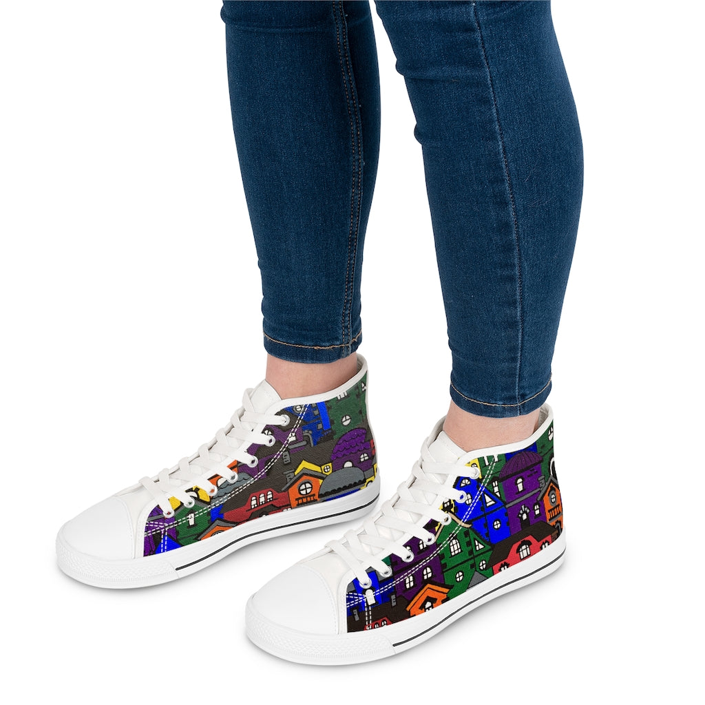 My Kinda Town High Top Sneakers (womens)