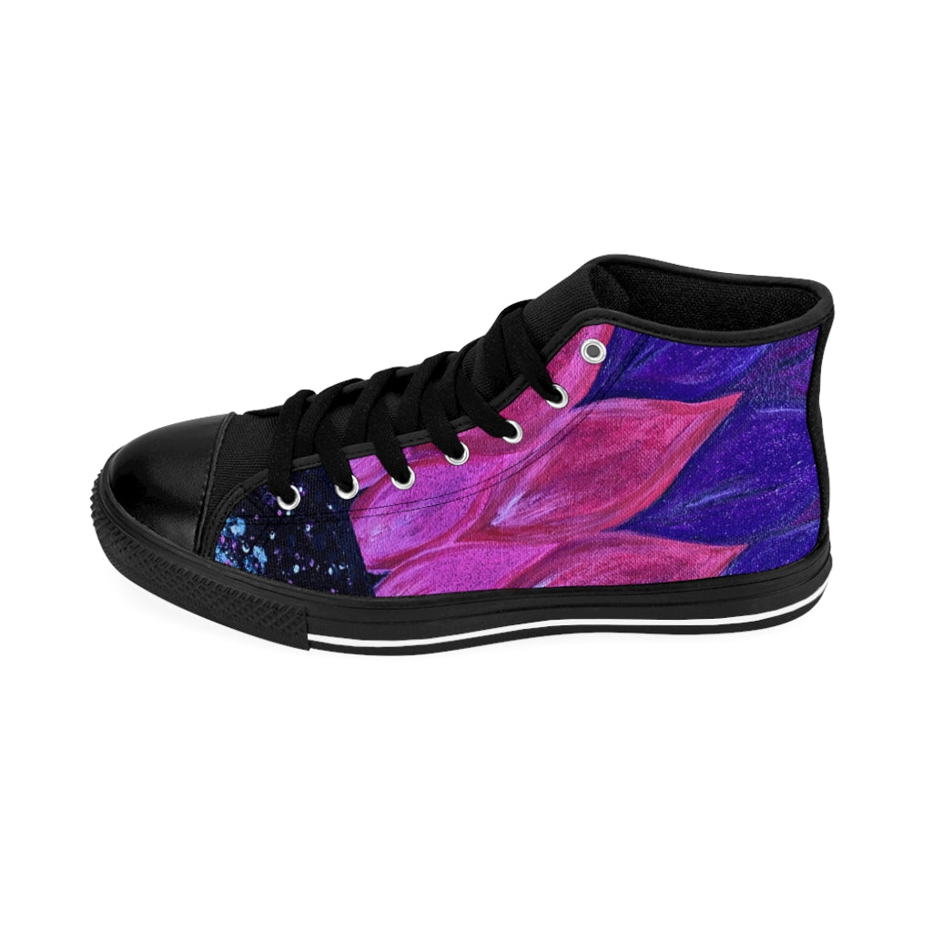 Purple Petals Classic Sneakers (mens)