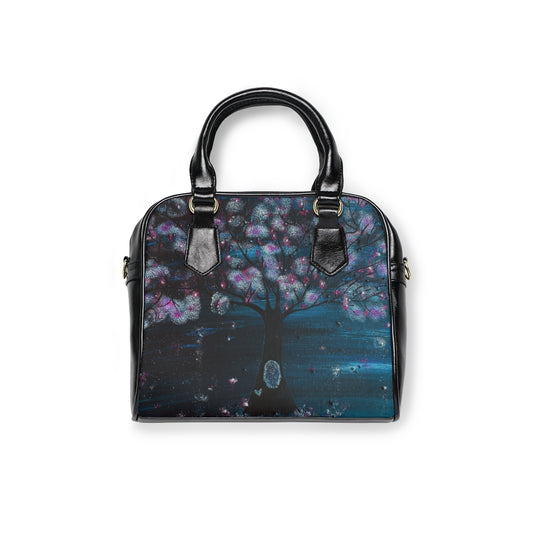 The Night Blooms Too Handbag