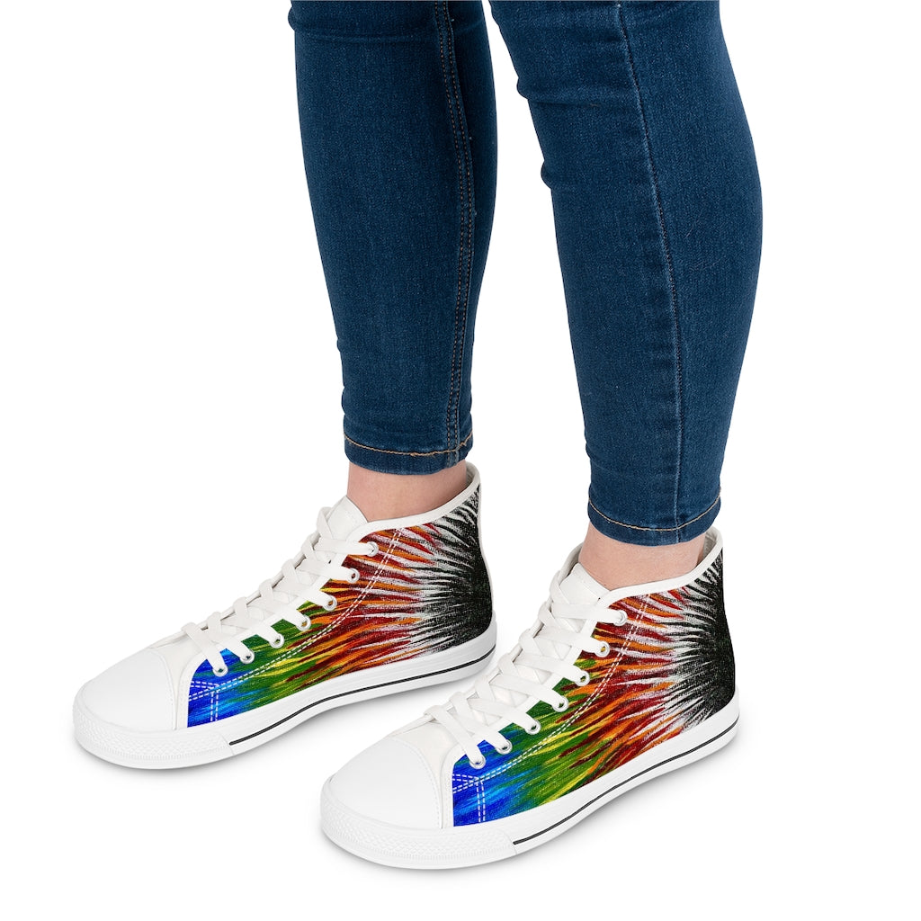 Colour Me Fierce High Top Sneakers (womens)
