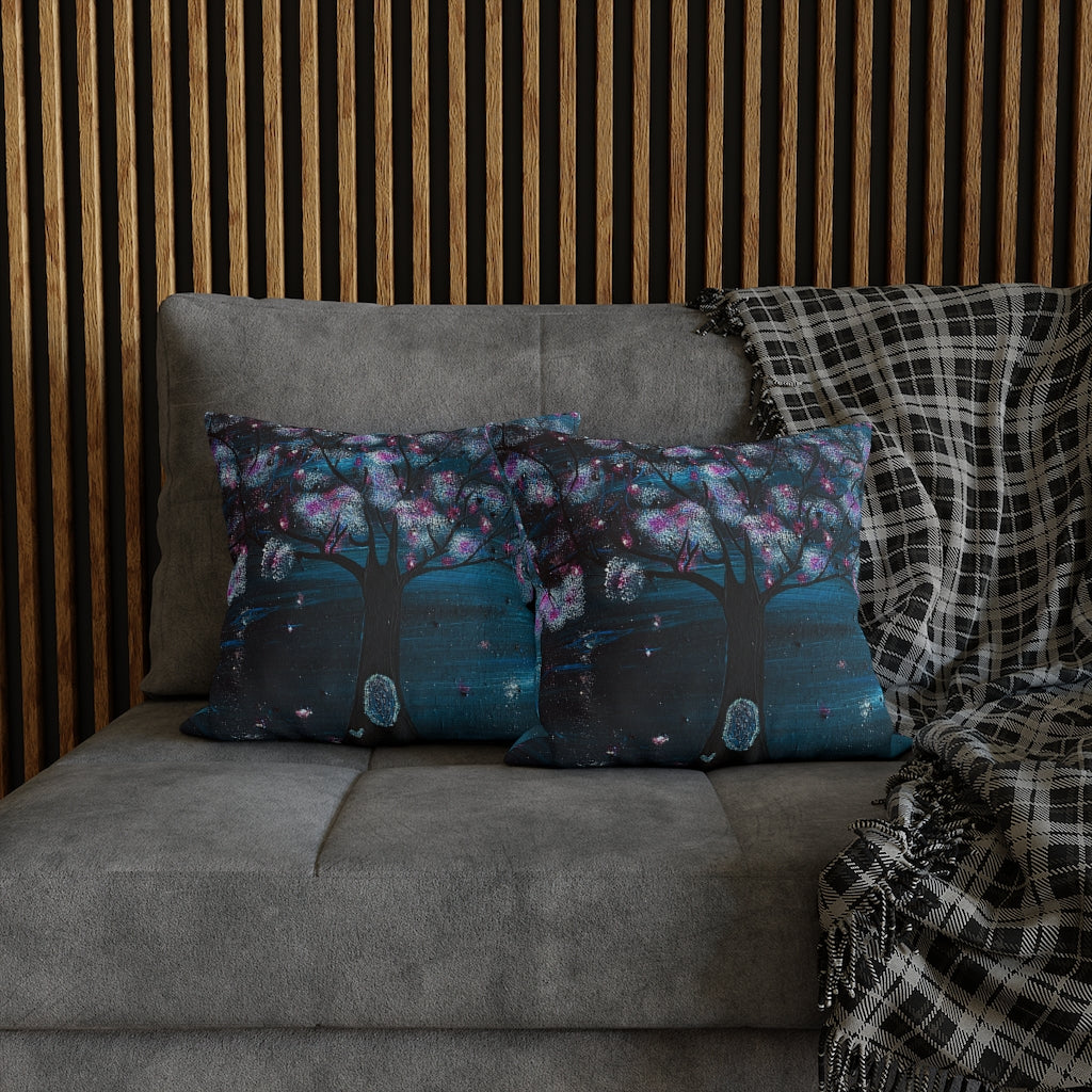 The Night Blooms Too Pillowcase