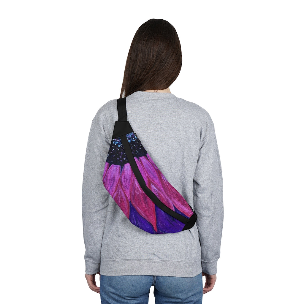 Purple Petals Fanny Pack (Large)